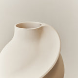 Ceramic Pirout Vase 02 Raw White