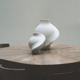 Ceramic Pirout Vase 02 Raw White