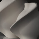 Ceramic Pirout Vase 02 Raw White
