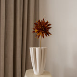 Cactus Dahlia Flower Brown-Orange