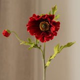 Poppy Flower Medium Red